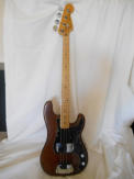 1977 Fender Precision Bass. Acquired in a trade for a Fender Rhodes electric piano in the mid-80's. 